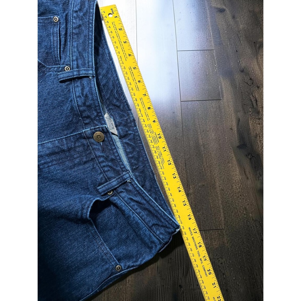 Duluth Trading Co Wide Leg Cropped Jeans Womens 12x28 Dark Wash Denim - Picture 3 of 7